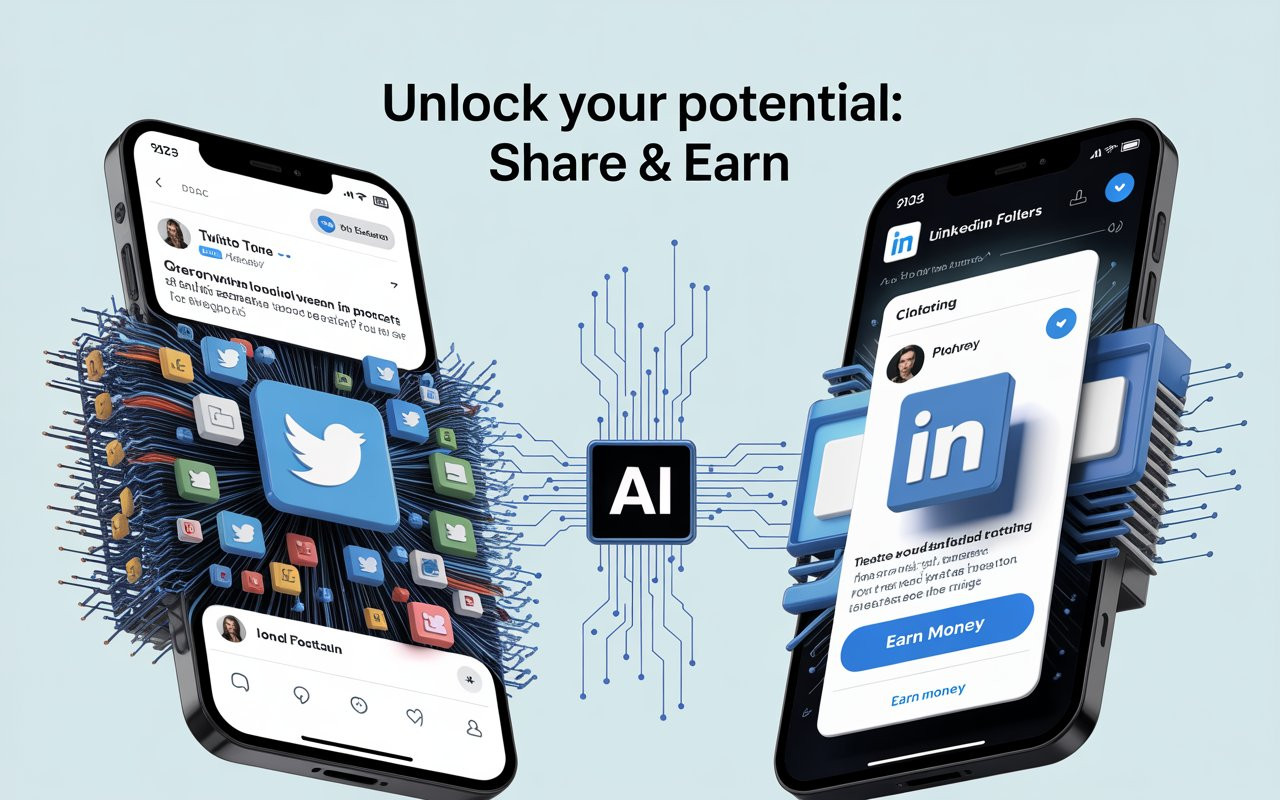 Twitter vs LinkedIn: Share Files and Earn Money Free