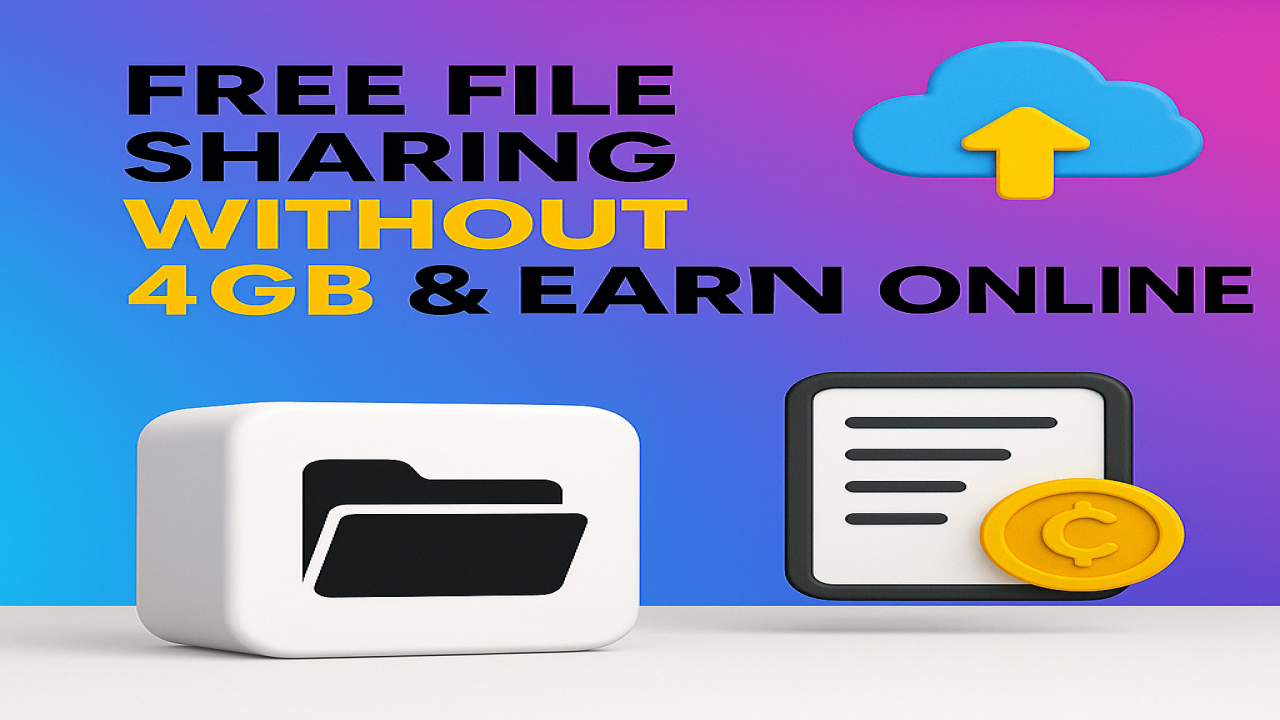 Free File Sharing Without Login: Upload Up to 4GB and Earn Online